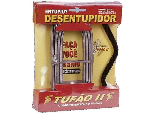 Desentupidor de Canos Tufão Profissional com Mola Rotativa 10m Pias, Vaso Sanitário e Calhas em Artur Nogueira